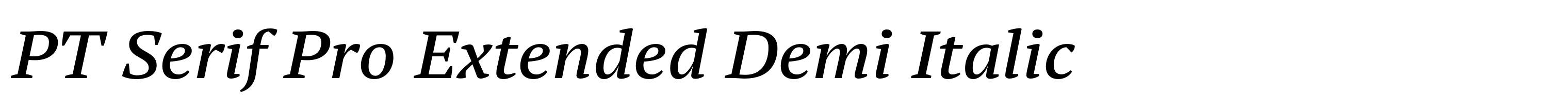 PT Serif Pro Extended Demi Italic